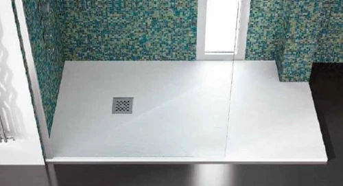 Karag Pietra Ντουζιέρα 80x100cm Bianco