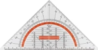 Aristo Γεωμετρικό Τρίγωνο Διάφανο Γεωδετικό 141230080