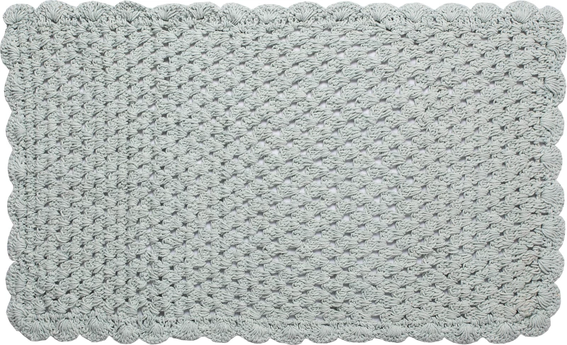 Silk Fashion Πατάκι Μπάνιου 60x100 Πλεκτό Mint