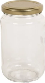 Home Heart Βάζο γυάλινο με καπάκι 720 ml (1754)