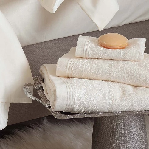 Rythmos Σετ Πετσέτες 3τμχ Shiraz Εκρού