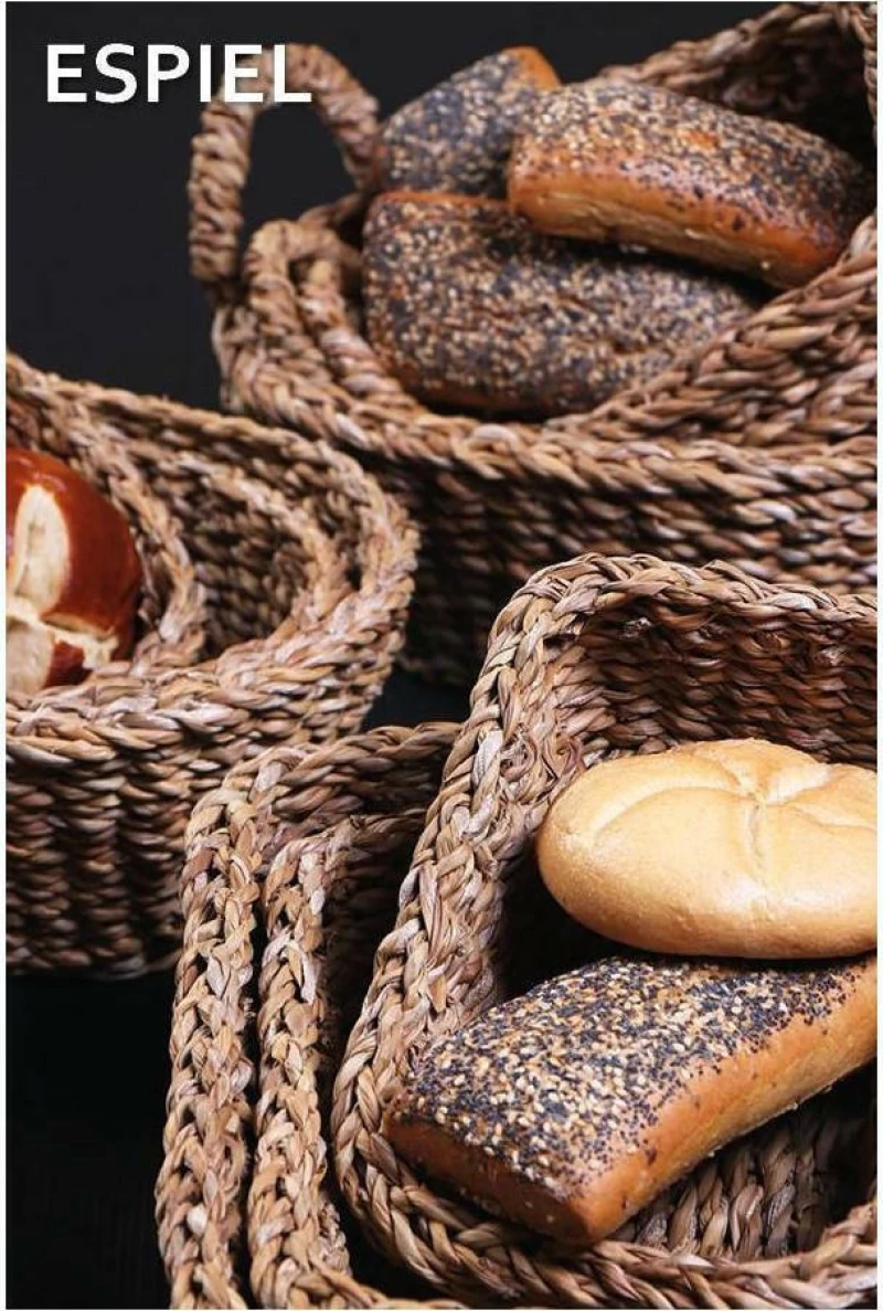 Espiel Ψωμιέρα Οβάλ Seagrass Natural 28x22x10cm