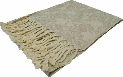 Ριχτάρι Mns Σταφύλι Ecru Πολυθρόνα 130x170cm 100% Βαμβάκι