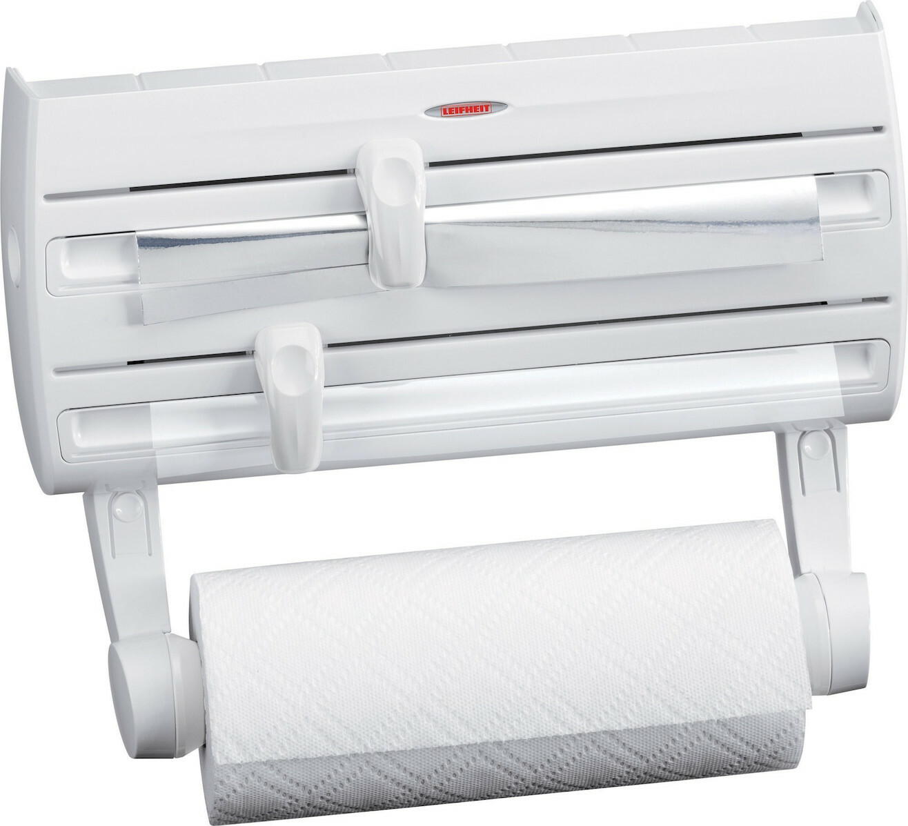Leifheit Επιτοίχια Βάση για 3 Ρολά Κουζίνας Λευκή 25771