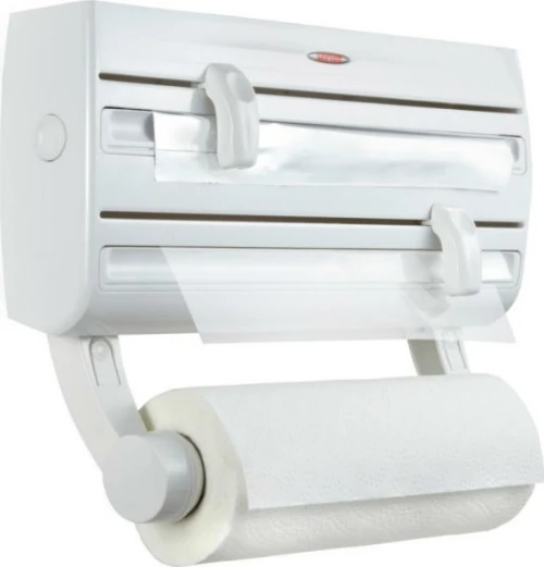Leifheit Επιτοίχια Βάση για 3 Ρολά Κουζίνας Λευκή 25771