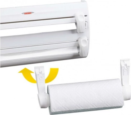 Leifheit Επιτοίχια Βάση για 3 Ρολά Κουζίνας Λευκή 25771