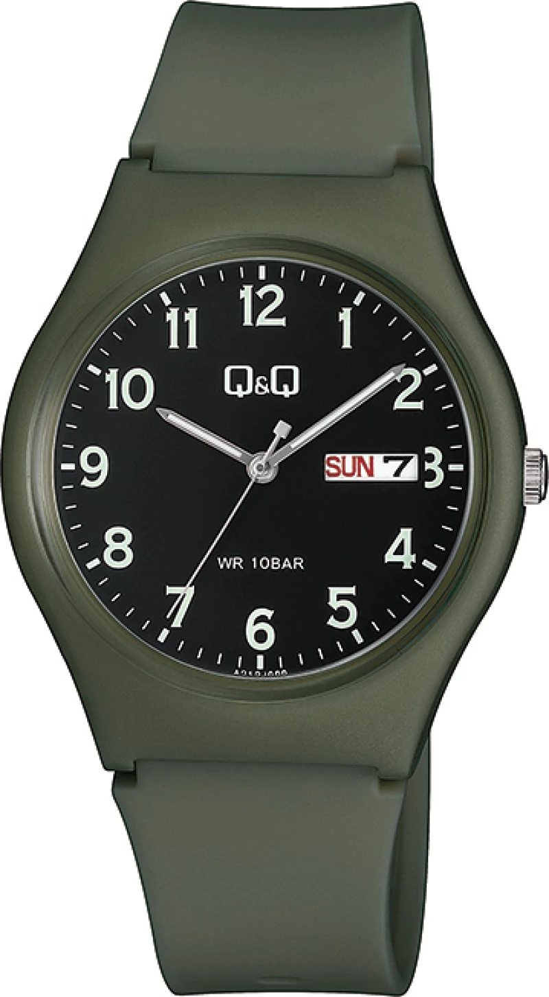 Q&Q A212J008 Khaki Plastic Strap