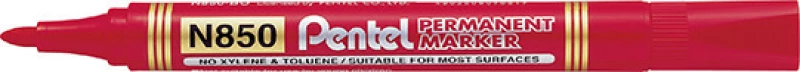 Pentel N850 Ανεξίτηλος 1.5mm Κόκκινο