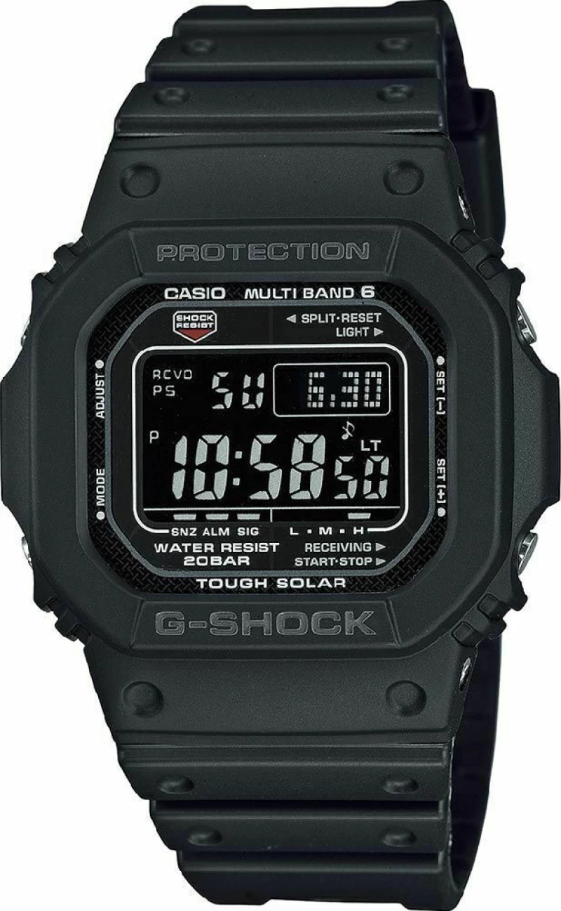 Casio Ρολόι G-Shock με Καουτσούκ Λουράκι σε Μαύρο χρώμα