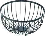 Estia Φρουτιέρα Μεταλλική Μαύρο 25x25x13cm