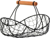 Espiel Φρουτιέρα Μεταλλική Μαύρο 23x15x15cm