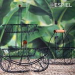 Espiel Φρουτιέρα Μεταλλική Μαύρο 23x15x15cm