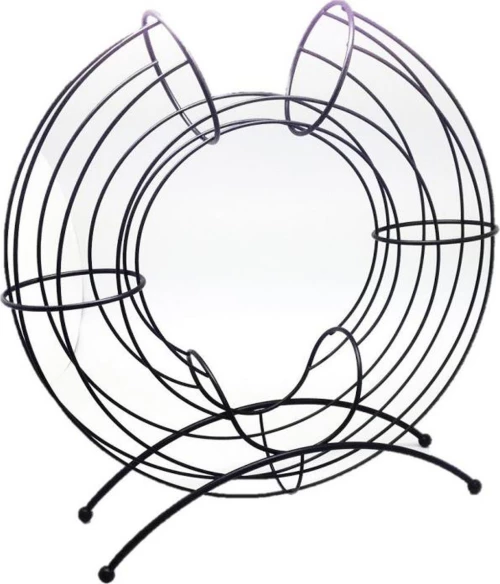 Espiel Φρουτιέρα Μεταλλική Μαύρο 34x11.5x40.5cm