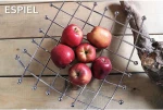 Espiel Φρουτιέρα Μεταλλική Ασημί 32x32x13cm