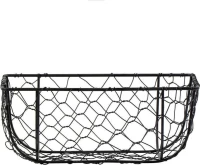 Espiel Φρουτιέρα Μεταλλική Μαύρο 23x15x9cm