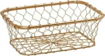 Espiel Φρουτιέρα Μεταλλική Χρυσό 25x17x9cm