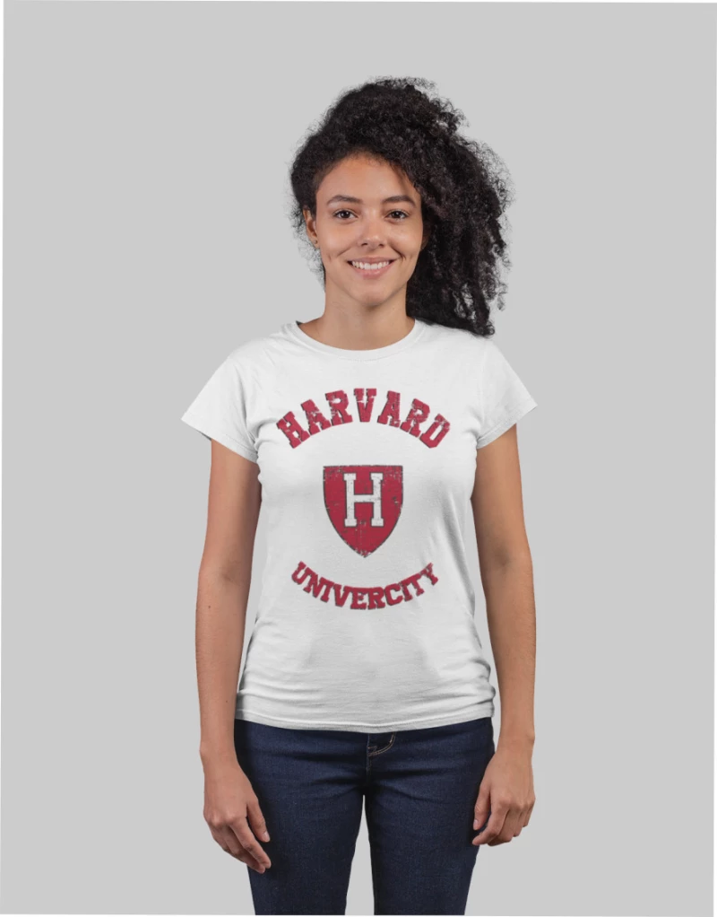 Harvard W T-Shirt (Replica) - BURGUNDY