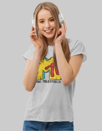 MTV W t-shirt - GREY MELANGE