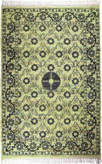Synchronia Χαλί Λουλούδια Πράσινα Λουλούδια 120x180cm