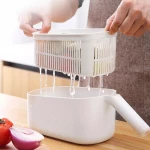Ecoco Πολυκόφτης Λαχανικών E1909, 6 Εξαρτήματα Κοπής, Λευκός-Γκρι 6972129660660