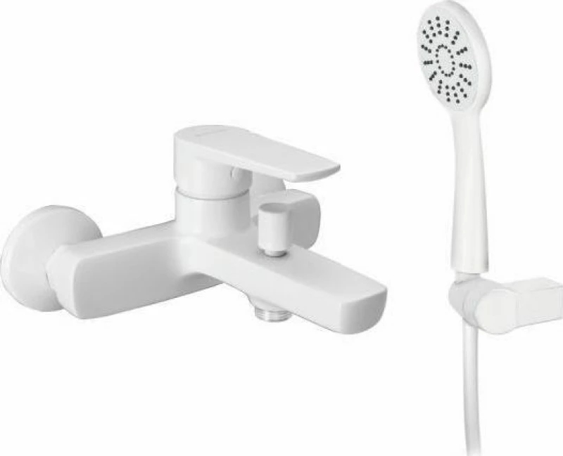 Viospiral Optima 00-2502/W Αναμεικτική Μπαταρία Μπανιέρας Πλήρες Σετ Λευκή