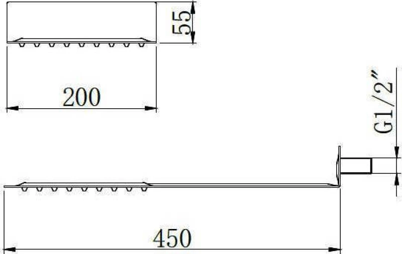 Karag CFT801 Κεφαλή Ντουζ Inox
