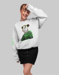 BILLIE EILISH Plus w sweatshirt - WHITE