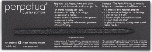 Perpetua Μολύβι Glitter Black