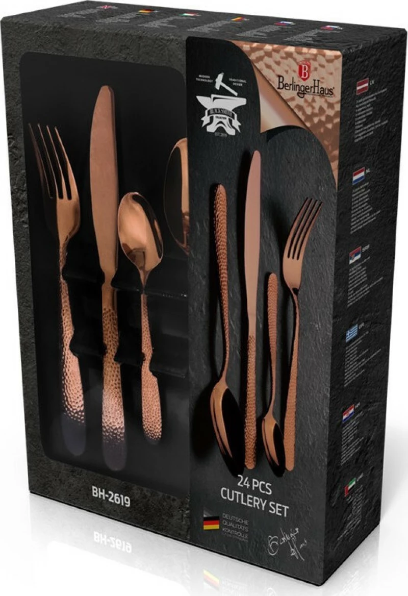 Berlinger Haus Σετ Μαχαιροπίρουνα Rose Gold Edition Ανοξείδωτα 18/10 24τμχ