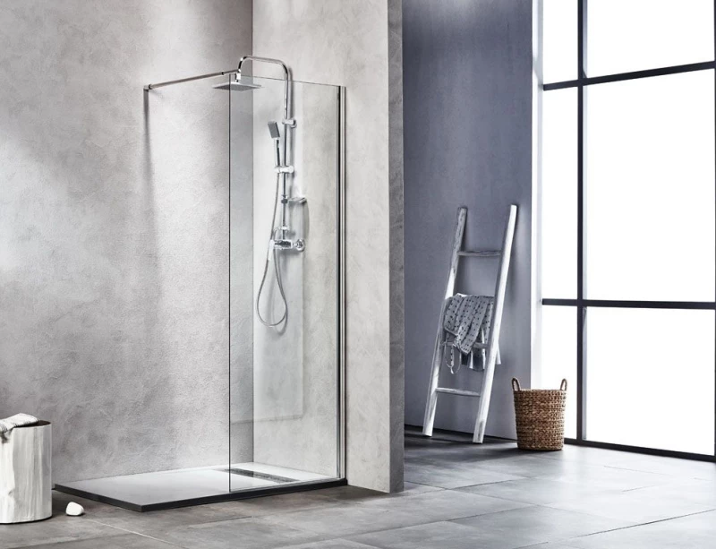 Tema Free Διαχωριστικό Ντουζιέρας 80x195cm Clear
