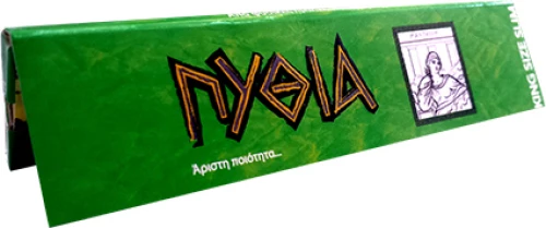 Πυθία Χαρτάκια King Size Slim Πράσινα 32 φύλλα
