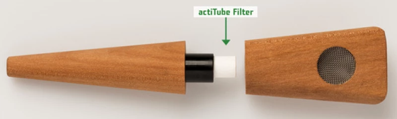 Ξύλινη Πίπα actiTube Pear Wood (Ξύλο Αχλαδιάς)