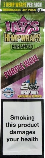 Juicy Jays Πουρόφυλλα Hemp Wraps Purple Wave 2 φύλλα 1τμχ