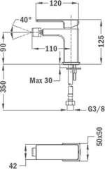 Teka Soller B.053.XP Μπαταρία Μπιντέ Ασημί