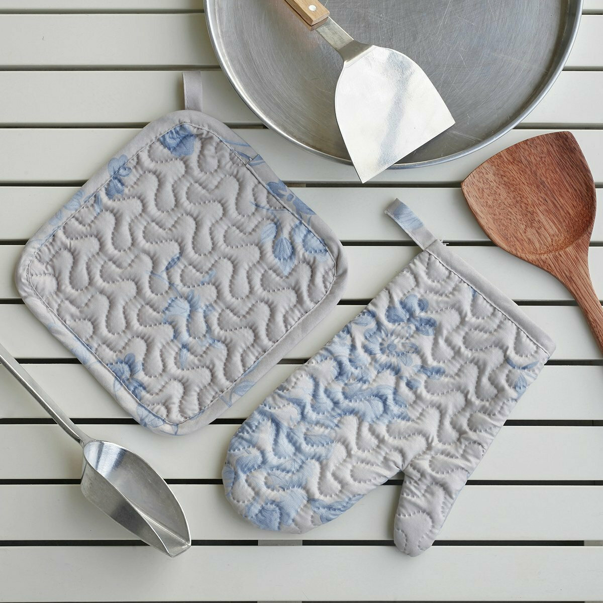 Melinen Σετ Γάντια-Πιάστρες Amelia Υφασμάτινο 2τμχ