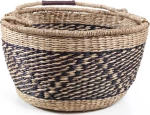 Soulworks Διακοσμητικό Καλάθι Herbal Μαύρο-Φυσικό 40x22cm