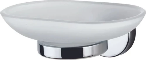 Tema Mare 71203 Σαπουνοθήκη Επιτοίχια Γυάλινη Ασημί