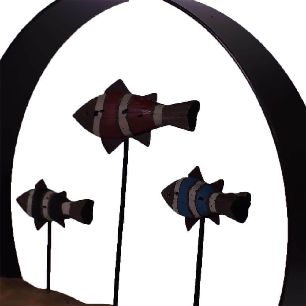 SP Souliotis Διακοσμητικό Ψάρι από Ξύλο 21x6x21.5cm