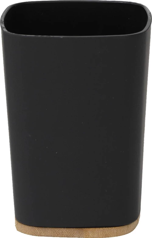 Eurocasa 6119 Ποτηροθήκη Επιτραπέζια Πλαστική Μαύρη