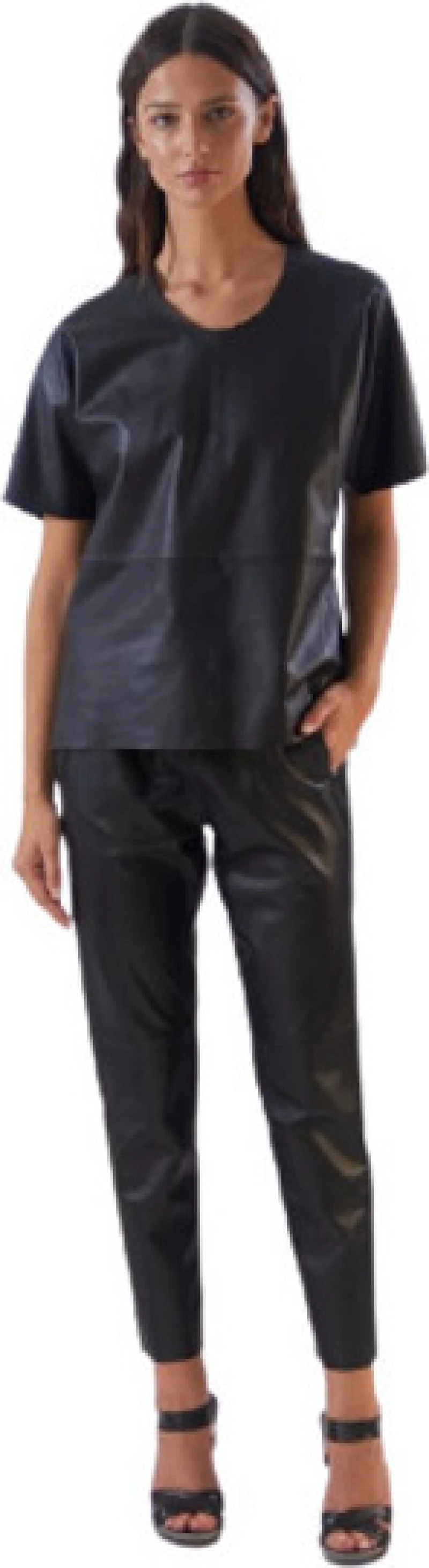 Oakwood GIFT BLACK - GENUINE LEATHER JOGPANTS