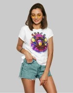 Space Monkey w T-shirt - BLACK