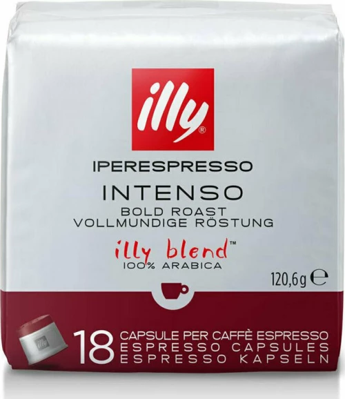 Illy Κάψουλες Espresso Intenso (Scuro) Συμβατές με Μηχανή Iperespresso 18caps