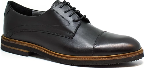 Bigshoes KL3711-01 Δερμάτινο Dress Μαύρο