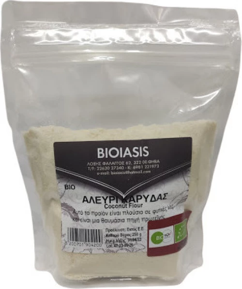 Bioiasis Βιολογικό Αλεύρι Καρύδας 250gr