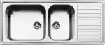 Apell Anniversario 8116 Ένθετος Νεροχύτης 116x50cm Inox Σαγρέ