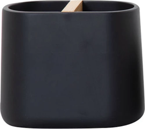 Nef-Nef Force 027784 Θήκη για Οδοντόβουρτσες Επιτραπέζια από Ρητίνη Μαύρη