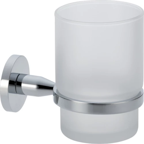 Verdi Sigma 3030522 Ποτηροθήκη Επιτοίχια Γυάλινη Ασημί