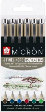 Royal Talens Sakura Pigma Micron Earth Colors 6τμχ