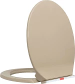 vidaXL 145821 Καπάκι Λεκάνης Soft Close Πλαστικό 46x34cm Μπεζ