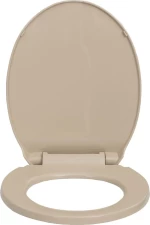 vidaXL 145821 Καπάκι Λεκάνης Soft Close Πλαστικό 46x34cm Μπεζ